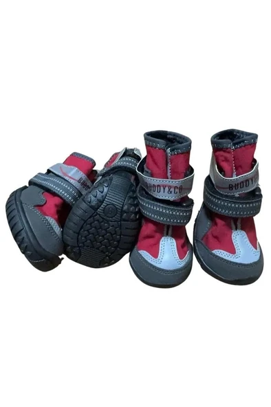 Buddy Co Superstone Kauçuk Dış Taban Köpek Ayakkabısı Kırmızı No 4 6 Cm ürün görseli 1