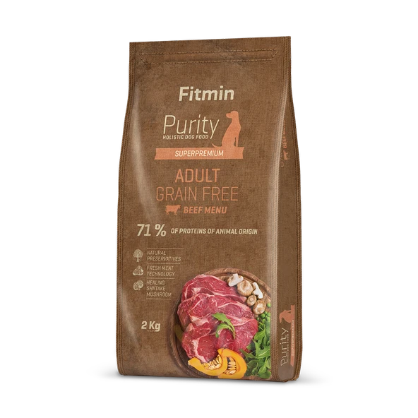 Fitmin Purity Gf Biftekli Tahılsız Yetişkin Köpek Maması 2 Kg ürün görseli 1