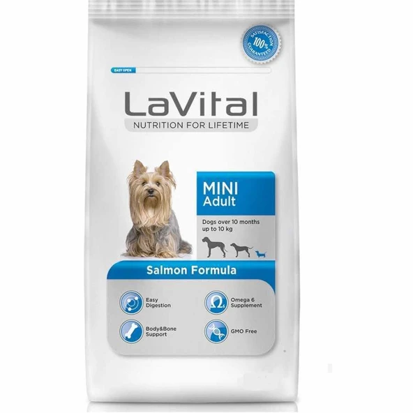 La Vital Dog Adult Mini Küçük İrk Somon Balikli Yetişkin Köpek Mamasi 1,5 Kg ürün görseli 1