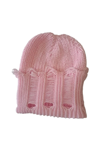 Özel Tasarım Tiriko Pembe Kadın Beresi - Resim 4