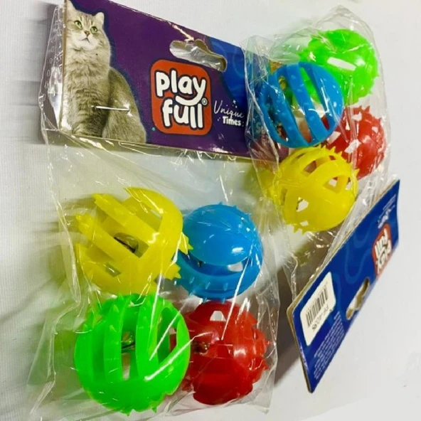 Playfull Plastik Top Kedi Oyuncağı 3,5 Cm ürün görseli 1