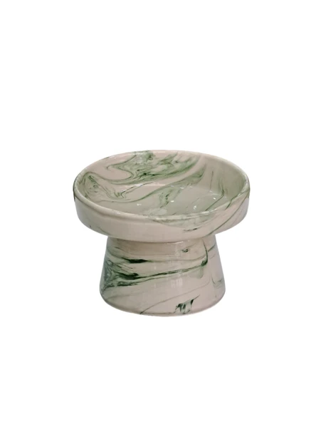 Pet Pretty Döküm Su Mama Kabı Yeşil Desenli No:4 ürün görseli 1