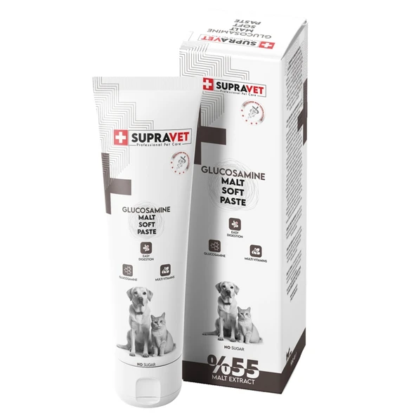Supravet Glucosamine Kedi ve Köpek Eklem Ve Kas Destekliyici Malt Paste 100 Gr ürün görseli 1