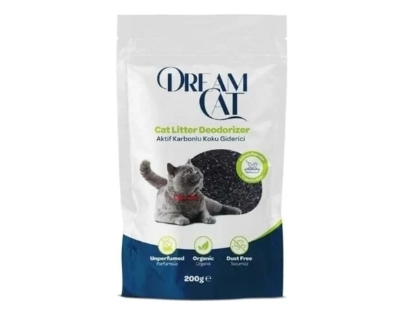 Dream Cat Aktif Karbonlu Kedi Kumu Koku Giderici 200 Gr ürün görseli 1