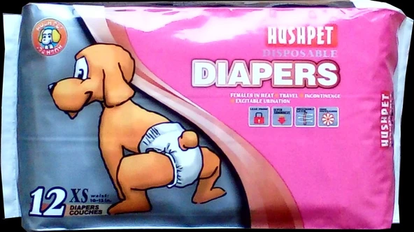 Hushpet Köpekler için Çiş Pedi XSmall Beden 12'li ürün görseli 1