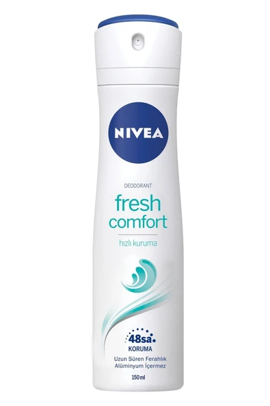 Nivea Kadın Sprey Deodorant Fresh Comfort,48 Saat Deodorant Koruması,150ml,uzun Süren Ferahlık - Resim 2