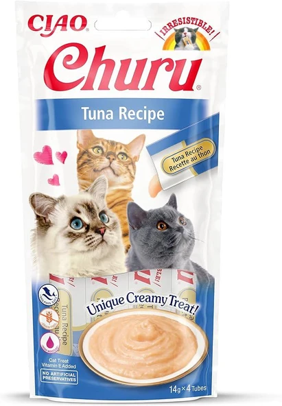 Cıau Churu Cream Ton Balıklı Kedi Ödül Kreması 4X14 Gr ürün görseli 1