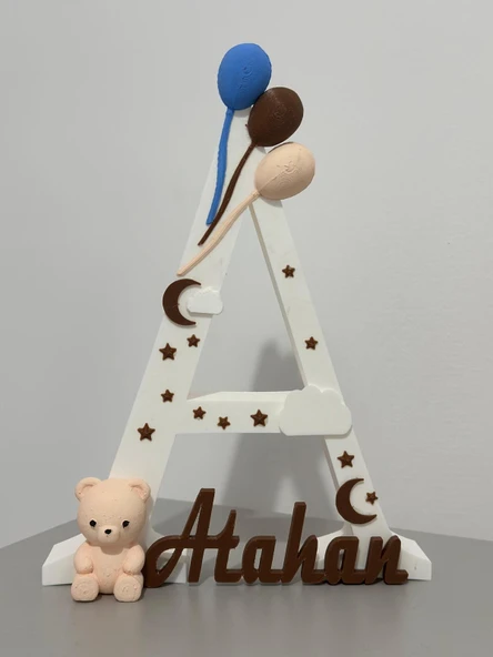 Kişiye Özel Harf İsimli Bebek Odası Dekor ürün görseli 1