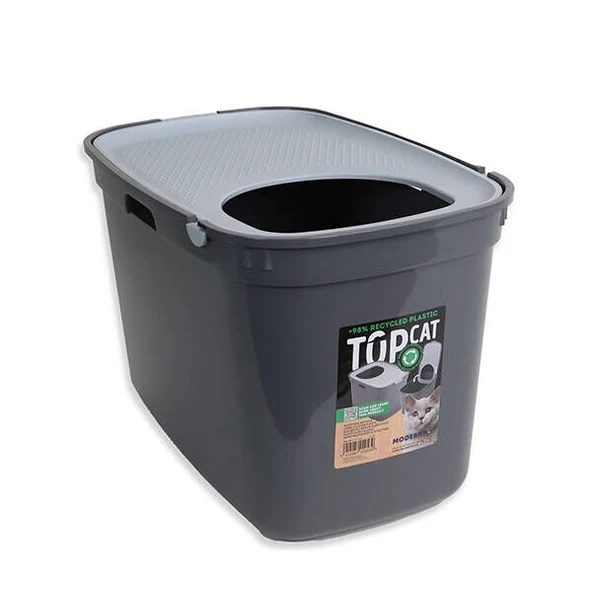 Moderna Top Cat Kedi Tuvaleti Gri Koyu Gri 59 Cm ürün görseli 1