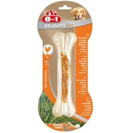 8in1 Delights Bones Köpekler İçin Ağız Bakım Pres Kemiği Large ürün görseli 1