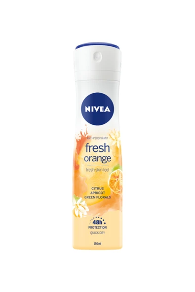 Nivea Kadın Sprey Deodorant Fresh Orange, 48 Saat Anti-perspirant Koruma, 150 ml - Resim 3