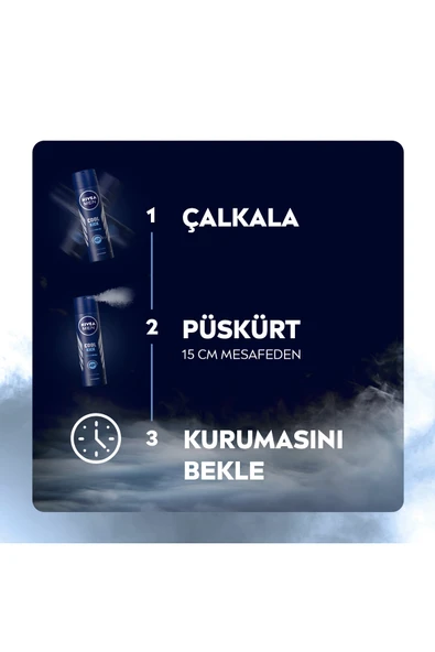 Nivea Men Erkek Sprey Deodorant Cool Kick 48 Saat Anti-perspirant Koruma 150ml,serinleten Ferahlık - Resim 8