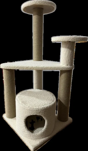 Bedspet Köşeli Yuvalı Kedi Tırmalama 50X110 Cm ürün görseli 1