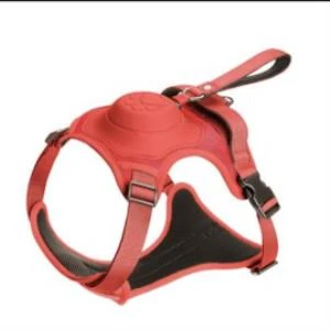 Buddy Co Zero Ultra Kendinden Gezdirmeli Çok Yönlü Uzatılabilir Köpek Göğüs Tasması Kırmızı Large ürün görseli 1