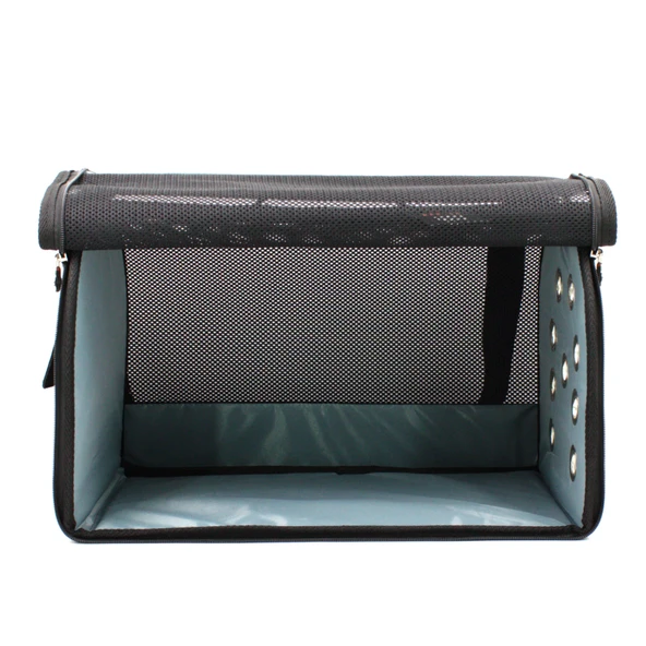 Lepus Mesh Bag Kedi Köpek Taşıma Çantası Gri 28X45X28 Cm - Resim 3