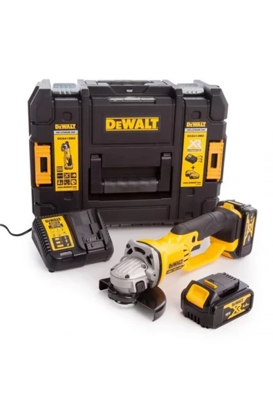 Dewalt Dcg412m2 125 Mm 18v 4.0ah Çift Akülü Avuç Taşlama Makinesi ürün görseli 1