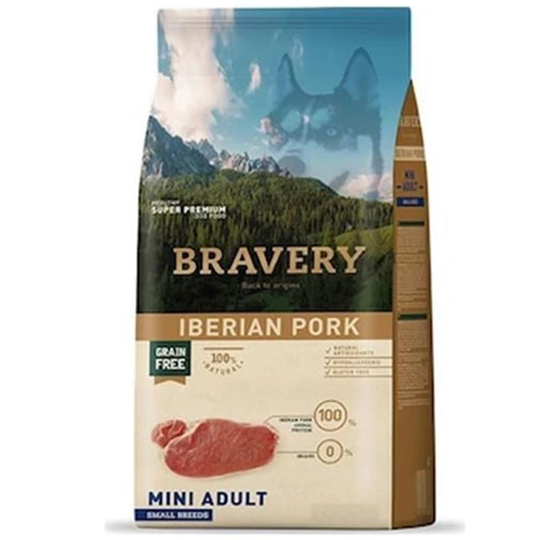 Bravery Tahılsız Köpek Maması Domuzlu Küçük Irk 7 kg ürün görseli 1