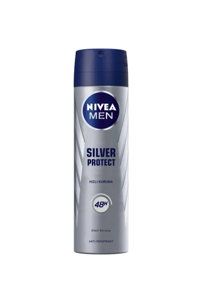 Nivea Men Erkek Sprey Deodorant Silver Protect 48 Saat Anti-perspirant Koruma 150ml - Resim 7