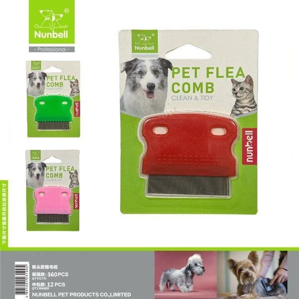 Nunbell Kedi Köpek Bit Tarağı ürün görseli 1