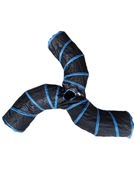 Pet Pretty Kıvrımlı 3 Yollu Siyah Kedi Oyun Tüneli ürün görseli 1