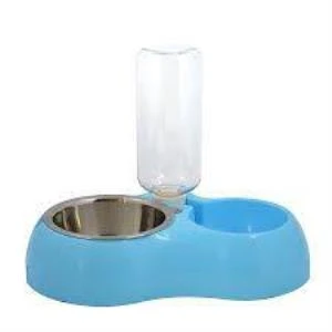 Nunbell Kedi Köpek Çift Hazneli 2'Lİ Beslenme Mama ve Su Kabı 500 ml ürün görseli 1