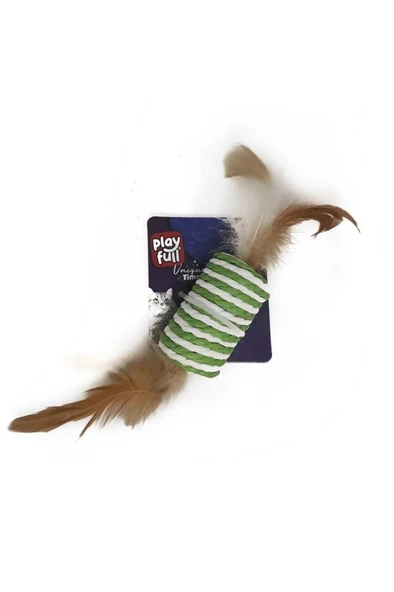 Playfull Hasır Tüylü Top Kedi Oyuncağı 4 Cm ürün görseli 1