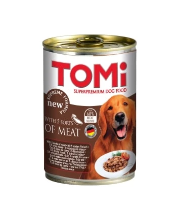 Tomi Gurme Konserve Yetişkin Köpek Maması 400 Gr ürün görseli 1
