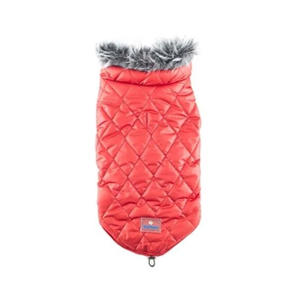 Zampa Shiny Kürklü Yakalı Mont Kırmızı XLarge ürün görseli 1