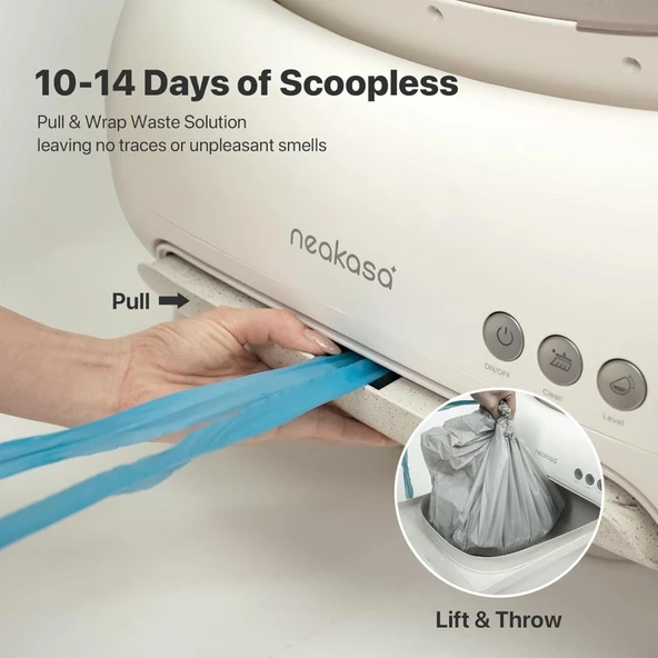 Neakasa Üstü Açık Akıllı Kedi Tuvaleti 25.79X22.64X19.29 İnch - Resim 4