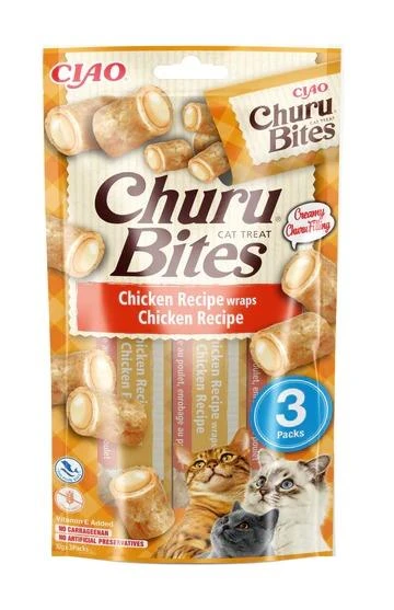 Ciao Churu Bites Tavuk Sargılı Kedi Ödül Maması 3x10 Gr ürün görseli 1
