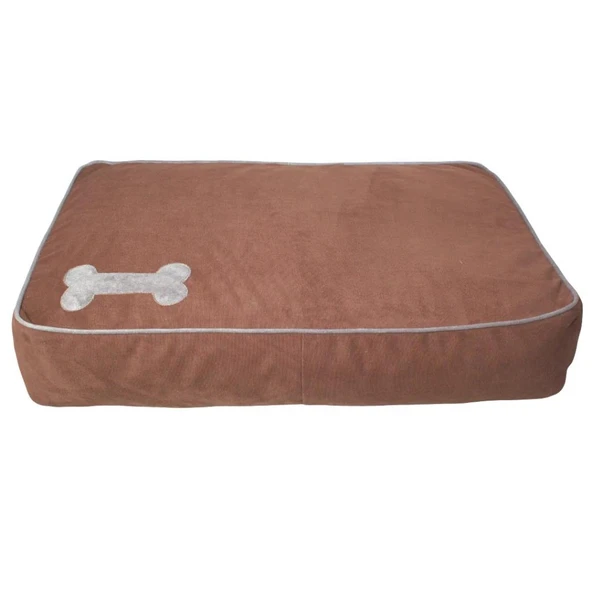 Lepus Dolcemera Kedi Köpek Yatağı Kahve 100X70X20 Cm ürün görseli 1