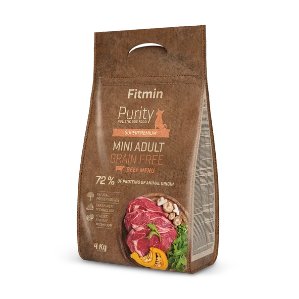 Fitmin Purity Beef Yetişkin Mini Köpek Maması 4 Kg ürün görseli 1