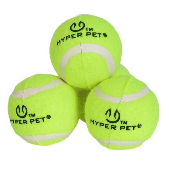 Hyper Pet 4'lü Tenis Topu Orta Boy Yeşil 6.5 Cm - Resim 2