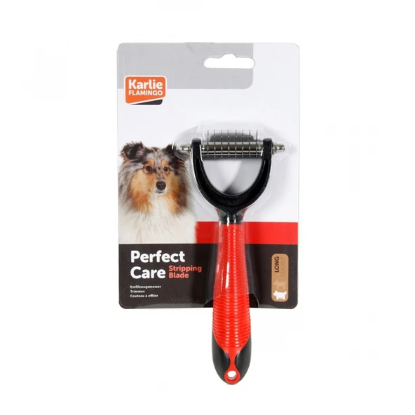 Karlıe Uzun Tüyler İçin Bıçaklı Tarak 8x7.5X3.5 Cm ürün görseli 1