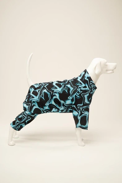 A40 Deep Penye Astarlı Su Geçirmez Köpek Yağmurluğu Medium ürün görseli 1