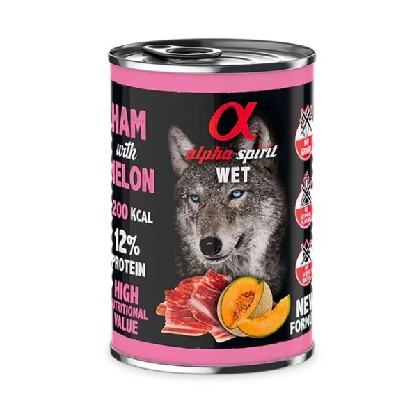 Alpha Spirit Wet Foot Kavunlu Domuz Etli Yetişkin Köpek Konservesi 400 Gr ürün görseli 1
