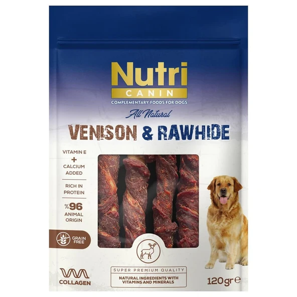 Nutri Canin Vension Rawhide Geyikli Köpek Ödülü 120 Gr ürün görseli 1
