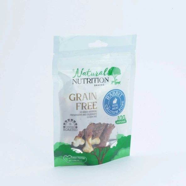 Natural Nutrition Snacks Tavşan Eti Kalsiyum Kemik Köpek Ödülü 75 Gr ürün görseli 1