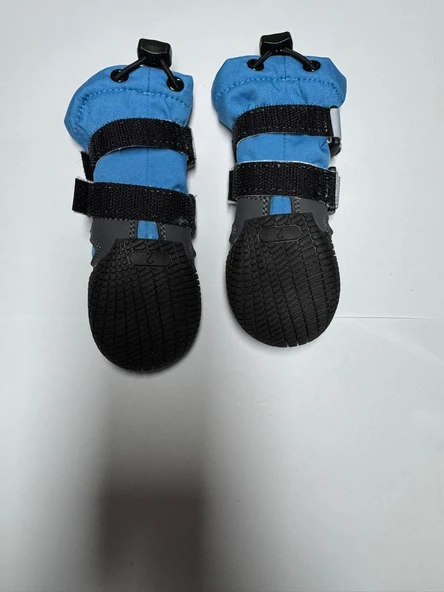 Buddy Co Monostone Profesyonel Köpek Su Geirmez Yağmur Botu Mavi No 4 5,5 Cm - Resim 3