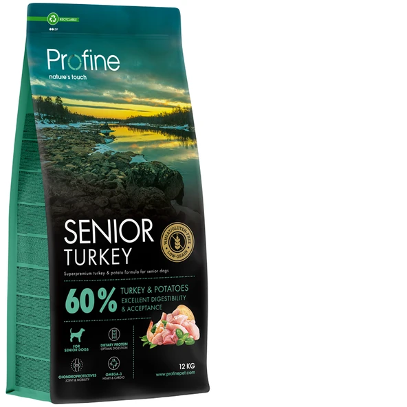 Profine Senior Glutensiz Hindili Yaşlı Köpek Maması 12 Kg ürün görseli 1