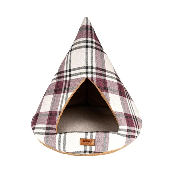 Lepus Sfenks Piramit Yatak Bordo 45x45x40 Cm ürün görseli 1