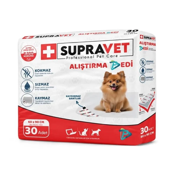 Supravet Köpek Alıştırma Pedi 30 Adet 60x90 Cm ürün görseli 1