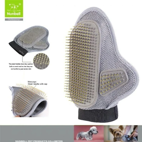 Nunbell Kedi Köpek Tımar Eldiveni ürün görseli 1