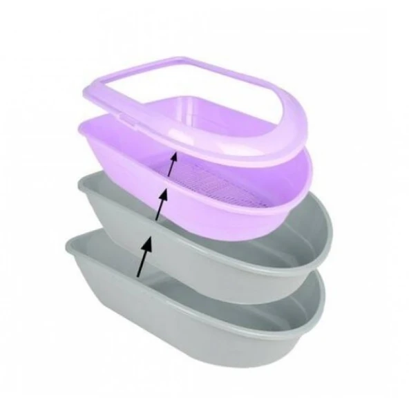 Pet Pretty Elekli Kedi Tuvaleti 40X56X21 Cm - Resim 7