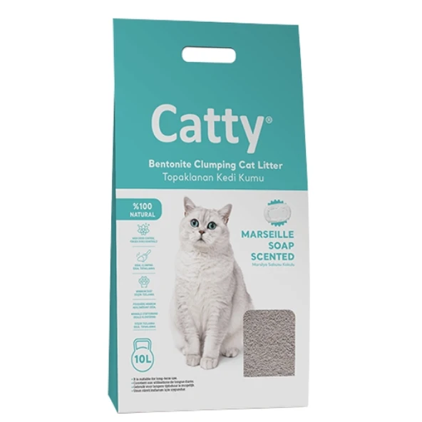 Catty Marsilya Sabun Kokulu Kedi Kumu 5 Lt ürün görseli 1