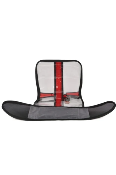 Pet Pretty Bacco Milano Şeffaf Çanta Kırmızı 28x44x28 Cm - Resim 2