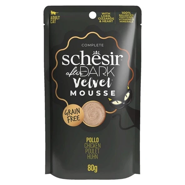 Schesir After Dark Tavuklu Kedi Pouch Maması 80 Gr ürün görseli 1