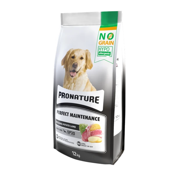 Pronature Hipoalerjenik Tahılsız Kuzu Eti Enginar ve Patatesli Yetişkin Köpek Maması 12 Kg ürün görseli 1