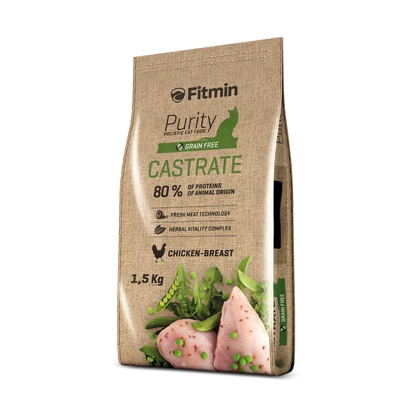 Fitmin Purity Castrate Taze Tavuk Etli Kısırlaştırılmış Kedi Maması 1,5 Kg ürün görseli 1