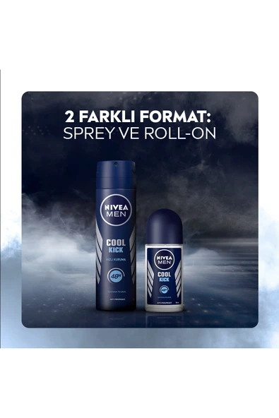 Nivea Men Erkek Sprey Deodorant Cool Kick 48 Saat Anti-perspirant Koruma 150ml,serinleten Ferahlık - Resim 6